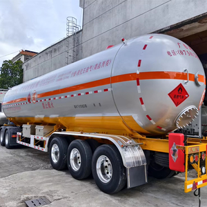 Semi-reboque líquido químico do <span class=keywords><strong>LPG</strong></span> do veículo de transporte do caminhão dos tanques do gás liquefeito 60.8m3 GB/ASME - Product Image 1