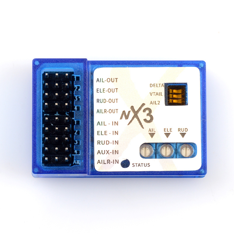 RC Flugregler NX3 – Flight Controller Stabilisator, Für Drohnen & Flugzeuge, 3 Modi, 5-6V