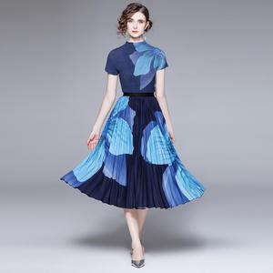 Conjunto de Falda Larga Elástica Holgada de Diseño Original, Moda de Alta Gama para Mujer - Product Image 1