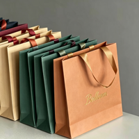 Sac cadeau blanc robuste, capacité 6-9 kg, service de logo personnalisé, emballage recyclable de luxe léger, pour magasins de chaussures et de vêtements, marque Idecor