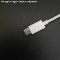 Câbles audio adaptateurs USB Type C vers 3,5 mm pour écouteurs, avec puces numériques compactes pour la musique
