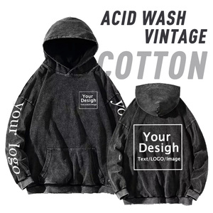 <span class=keywords><strong>Sweat</strong></span>-shirt à capuche vintage délavé pour <span class=keywords><strong>homme</strong></span>, personnalisable avec logo, coupe oversize, style <span class=keywords><strong>hip</strong></span>-<span class=keywords><strong>hop</strong></span>, streetwear Y2K, pull décontracté pour <span class=keywords><strong>homme</strong></span> - Product Image 1