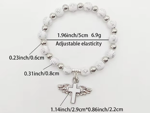 Nicro cầu nguyện kinh Mân Cô<span class=keywords><strong>i</strong></span> giả ngọc trai hạt nhựa vớ<span class=keywords><strong>i</strong></span> cánh thiên thần Christian Công Giáo Rửa Tộ<span class=keywords><strong>i</strong></span> hồ<span class=keywords><strong>i</strong></span> giáo món quà ramadan EID trang trí - Product Image 6