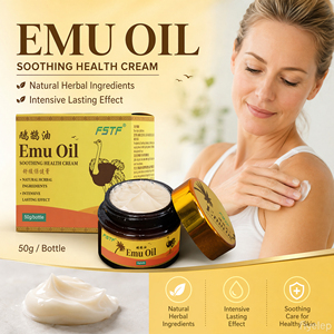 Pommade à l'huile d'ému naturelle à base de plantes, chaleur longue durée, soulagement des douleurs musculaires, crème pour les personnes âgées, les employés de bureau, les sportifs, soin du corps - Product Image 2