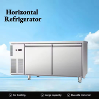 Réfrigérateur vertical à refroidissement par air en acier inoxydable, grande capacité, réfrigérateur industriel commercial, grand congélateur