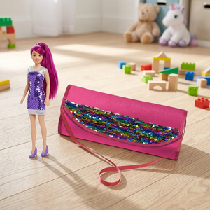 Fashion <b>Doll</b> with Pink Sequin Purse and Battery Operated Feature for Girls Age 5 to 7 Years <b>Play</b> - Product Image 1