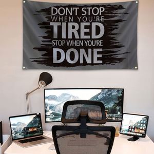 Don't Stop When You're Tired <b>Flag</b> 3x5 ft for Room College Dorm Bedroom Living Room Wall Tapestry Decor - Product Image 3