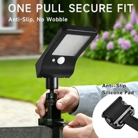Lampu Tali Tenaga Surya Sensor Gerak PIR Tahan Air LED untuk Taman Luar Ruangan, Halaman, Teras, dan Dinding