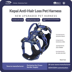 Arnés de Nailon de 6 Secciones Anti-Escape <span class=keywords><strong>para</strong></span> <span class=keywords><strong>Perros</strong></span>, Correa de Pecho Ajustable Sin Tirones con Asa Reforzada <span class=keywords><strong>para</strong></span> Paseos Seguros al Aire Libre - Product Image 3
