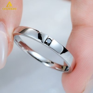 18K 24K <span class=keywords><strong>anillo</strong></span> <span class=keywords><strong>de</strong></span> bodas <span class=keywords><strong>de</strong></span> oro <span class=keywords><strong>o</strong></span> platino anillos <span class=keywords><strong>de</strong></span> diamantes naturales joyería anillos <span class=keywords><strong>de</strong></span> boda <span class=keywords><strong>de</strong></span> oro conjunto pareja compromiso - Product Image 2