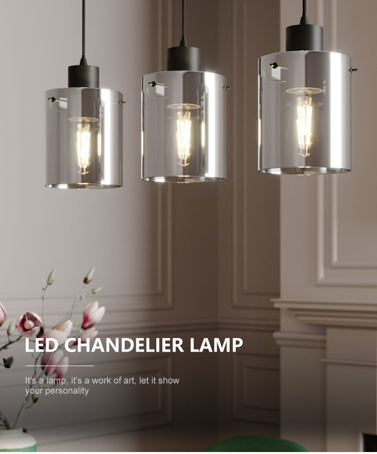 Wholesale price Decoration kitchen Modern Hanging clear glass  Pendant Light