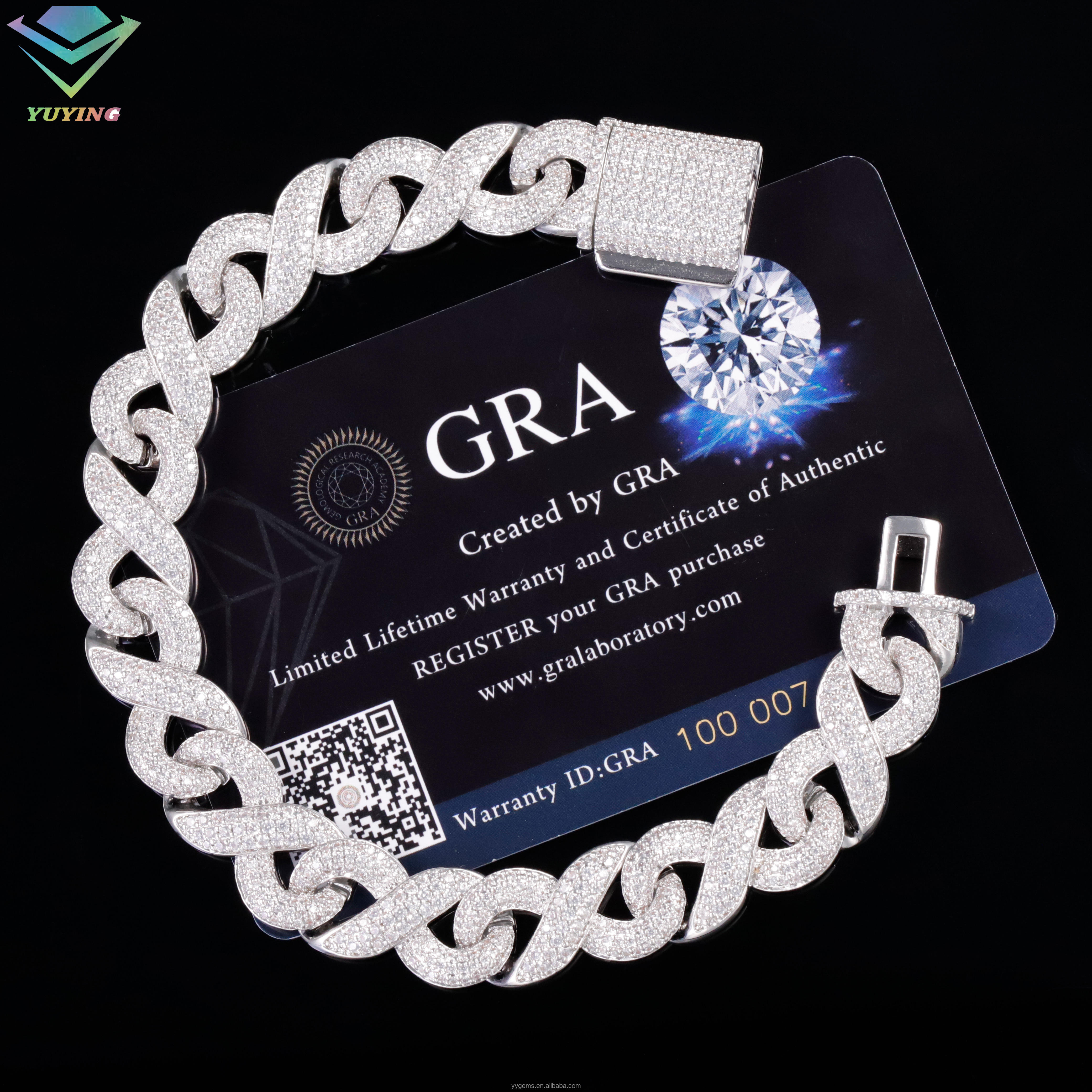 13mm diamond bracelet-white gold