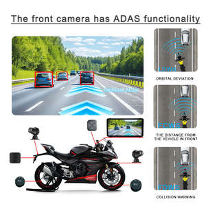 <span class=keywords><strong>Carplay</strong></span> Wireless Android Auto con Touch Screen e <span class=keywords><strong>GPS</strong></span> per Moto con Dashcam Integrata - Product Image 3