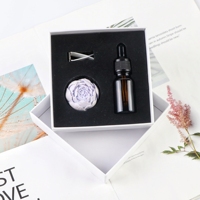 Diffuseur de parfum d'ambiance en porcelaine faite à la main, diffuseur à bâtonnets d'huiles essentielles, clip de ventilation de voiture parfumé, désodorisant en plâtre aromatique, vente en gros