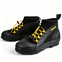 Chaussures de pêche en néoprène vulcanisé de qualité supérieure avec semelle à crampons, chaussures de pêche antidérapantes et durables pour la pêche en rivière, sur les récifs et sur les rochers.