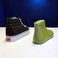 Chaussures en toile unisexes à tige haute, baskets avec formes de chaussures en plastique