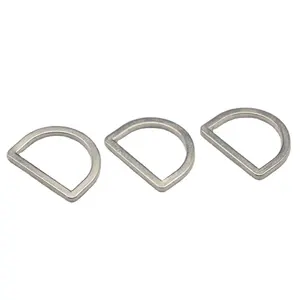 D טבעות סיטונאי מתכת D טבעת תיק וצווארון לחיות מחמד 15mm 22mm