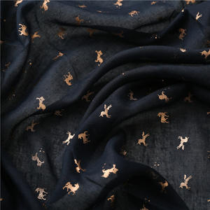 Écharpe longue d'été à imprimé feuille d'or pour femmes, foulard hijab à pampilles de licorne, offre spéciale - Product Image 5