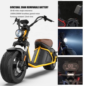 Citycoco 1500W/2000W <span class=keywords><strong>moto</strong></span> elettrica per adulti 60v 20/30/40A fuoristrada Brushless materiale in acciaio con certificato EEC - Product Image 2