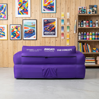 Canapé gonflable imperméable avec logo personnalisé, chaise longue portable, pour événements sportifs en plein air, aire de jeux pour enfants, location commerciale