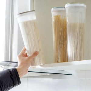 Noodle Jar Food Storage <b>Containers</b> Grain Locking Lid <b>Flour</b> Visualization Cylindrical Cover Kitchen Can Refrigerator Organizer - Product Image 6