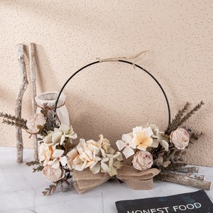 CallaFloral Semi Circular <b>Artificial</b> Flower Rose <b>Hydrangea</b> Wedding Home Decoration CF01234A - Product Image 2