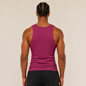 Débardeur de fitness pour homme en tissu extensible doux pour la gym, la course, l'entraînement et les activités de plein air - Product Image 2