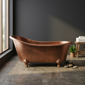 Bañera Inflable Independiente de Cobre, Ecológica, de Forma Ovalada, Portátil, de Lujo, Elegante, Metálica, para Baño - Product Image 5