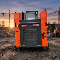 Mini-chargeuse compacte chinoise TITAN pour moteur diesel, commande PLC, roulement de moteur, engrenage 55KW, haute efficacité, OEM ODM