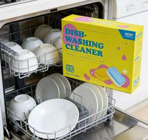 Tablettes pour lave-vaisselle sans parfum et transparentes, à base d'enzymes, pour éliminer les taches et les résidus - Product Image 2