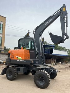 Nueva excavadora de ruedas de goma DOOSAN DX60W 6ton mini excavadora Corea del Sur DX60W HW60 mini excavadora - Product Image 4