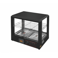 Vitrine chauffante électrique en acier inoxydable 304 CHUANGYU, vitrine chauffante pour tarte, vitrine chauffante pour aliments chauds, vitrine chauffante pour poulet frit