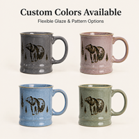 Tasses en céramique vintage irrégulières pour souvenirs touristiques américains, mugs à café et à lait avec bord doré, personnalisables ODM, vente en gros