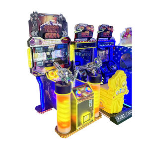 Máquina de juego Arcade para interiores, precio al por mayor, simulación de tiro Skye oscurecido que funciona con monedas, 2 <span class=keywords><strong>pistolas</strong></span>, carreras para niños, madera - Product Image 4