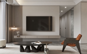 Wooden modern-style <strong>TV</strong> background <strong>wall</strong> <strong>TV</strong> cabinet with <strong>TV</strong> stand, <strong>wall</strong> entertainment center <strong>TV</strong> stand, living room furniture - Product Image 3