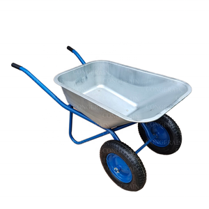 <span class=keywords><strong>Brouette</strong></span> en métal à <span class=keywords><strong>2</strong></span> <span class=keywords><strong>roues</strong></span> personnalisable pour chantiers de construction agricole pour le transport de sable et de terre Support OEM - Product Image 4