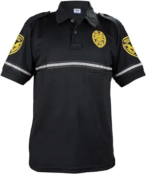 HCSP 보안 가드 유니폼 전술 공장 공급 인쇄 로고 반소매 여름 유니폼 보안 유니폼 가드 세트