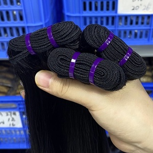 Extensiones de Cabello Humano Virgen Remy Liso, 100% Sin Procesar, Cutícula Alineada, Tejidas a Mano - Product Image 2