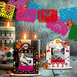 Marcos <span class=keywords><strong>de</strong></span> Fotos <span class=keywords><strong>de</strong></span> Madera para el Día <span class=keywords><strong>de</strong></span> <span class=keywords><strong>Muertos</strong></span> con Calavera <span class=keywords><strong>de</strong></span> Azúcar y Flor <span class=keywords><strong>de</strong></span> Caléndula - Product Image 4