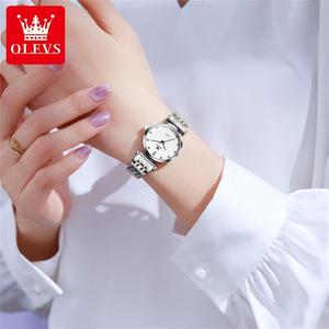 Reloj de Lujo Personalizado con Logotipo OEM 5596, Reloj de Pulsera de Cuarzo Elegante e Impermeable para Mujer, Regalos de Lujo - Product Image 5