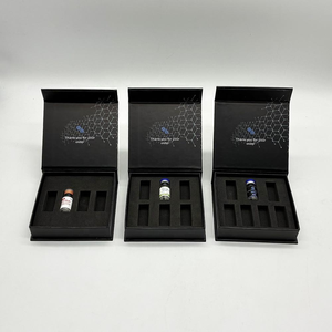 Caja de regalo magnética, rígida y reciclable para viales de péptidos, adecuada para 4/5/6/7 viales de vidrio de 3ml y 10ml. - Product Image 1