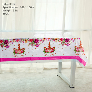 Kit de <span class=keywords><strong>Vaisselle</strong></span> <span class=keywords><strong>Jetable</strong></span> Licorne Rose pour Fête d'Anniversaire Enfants, Assiettes en Carton, Gobelets, Serviettes, Décoration de Fête et Baptême Bébé - Product Image 6