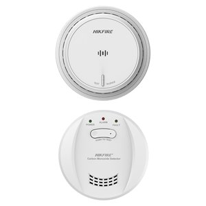 Détecteur de fumée et de monoxyde de carbone HIKFIRE blanc avec <span class=keywords><strong>bouton</strong></span> de <span class=keywords><strong>test</strong></span> et de silencieux pour la sécurité domestique - Product Image 1