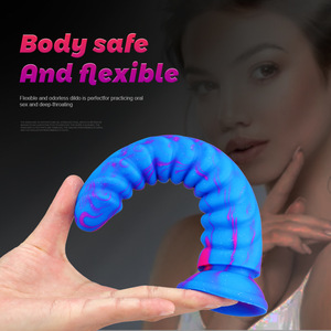 SY Modèle de Dildo Géant Épais en Silicone Liquide Double Couche, Couleurs Mixtes, Étanche, 0,234 kg, Simulation de Pénis, pour Machine à Pénétration Féminine - Product Image 4