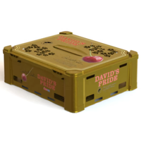 Machine d'impression par transfert thermique semi-automatique pour paniers à fruits en plastique avec cadre rotatif double face