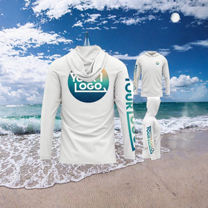 Sweat à capuche de pêche pour homme UPF 50, impression par sublimation avec logo personnalisé, protection anti-UV, pull à manches longues, design dégradé de couleur - Product Image 3