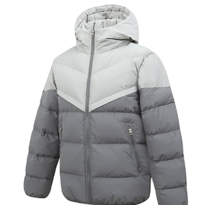 เสื้อแจ็คเก็ตผ้าฝ้ายผู้ชายแบบใหม่พร้อมฮู้ดที่ถอดออกได้ อุ่นสบายในฤดูหนาว สไตล์เกาหลี แฟชั่นลำลองทรงหลวม - Product Image 2