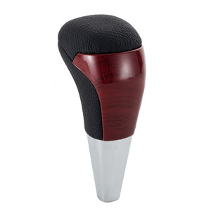 Pomo de Palanca de Cambios de Cuero con Acabado en Madera de Palisandro, Ergonómico, Automático, Compatible con Toyota Hilux, Prado, Fortuner, Modelo QZXN-H22 - Product Image 1