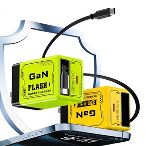 Caricatore GaN da 120W con ricarica rapida PD, adattatore USB-C con cavo retrattile integrato, compatibile con più dispositivi - Product Image 1