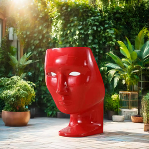 Sedia moderna contemporanea per il tempo libero in fibra di vetro Fabio Novembre Driade Nemo <span class=keywords><strong>Human</strong></span> Face camera da letto e soggiorno mobili vendita - Product Image 3